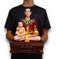 ราคา ขุนแผนแสนเสน่ห์ หลวงพ่อเเป้น ชุดเเดงทอง ขนาด 5 นิ้ว 7 นิ้ว (24006901097)