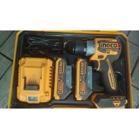 ราคา สว่านไร้สาย มือสอง ingco CDLI20602 พร้อมแบตเตอรี่ 2 ก้อน และที่ชาร์จ (40877255151)