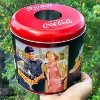 ราคา กล่องทิชชู่โค้กงานสังกะสี สีดำ-แดง ลายวินเทจ (25654597486)