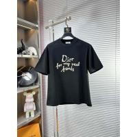 ราคา เสื้อยืดแขนสั้นผู้ชาย ดิออร์ สำหรับฤดูใบไม้ผลิ สไตล์สตรีท พิมพ์ลายสามมิติ ผ้าฝ้ายแท้ ทรงหลวม ไซส์ใหญ่ PMDK (54804849322)