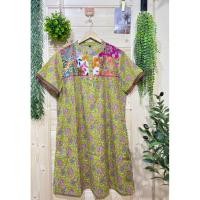 ราคา ️ชุดเดรสสั้นผ้าคอตต้อนอินเดีย (28237121385)