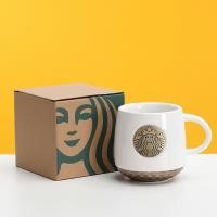 ราคา Starbucks คลาสสิกเทพธิดาแก้วเซรามิกเกล็ดปลาน้ำถ้วยกาแฟถ้วยคู่สำนักงานถ้วยความจุขนาดใหญ่ (29018387123)