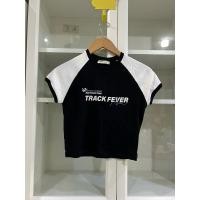 ราคา PULL&BEAR เสื้อครอป เสื้อยืด แขนกุด คอกลม สีดำ แขนขาว (29874862993)