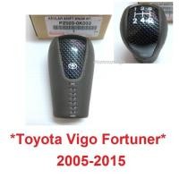 ราคา แท้ศูนย์ หัวเกียร์ 5สปีด Toyota Vigo Fortuner 2005 - 2015 โตโยต้า วีโก้ ฟอร์จูเนอร์ แชมป์ Champ เกียร์กระปุก ลายเคฟล่า (27879738041)
