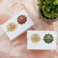 ราคา // พร้อมส่ง // สติ๊กเกอร์ คำขอบคุณ 1แผ่น12ดวง ป้าย กระดาษ Thank you Handmade sticker paper craft (3512589778)