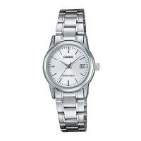 ราคา Casio Standard นาฬิกาข้อมือผู้หญิง สายสแตนเลส รุ่น LTP-V002,LTP-V002D,LTP-V002D-7A,LTP-V002D-7AUDF - สีเงิน (1486426775)