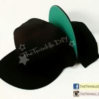 ราคา หมวกฮิปฮอป snapback สีดำ ใต้ปีกเขียว (279415378)