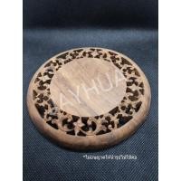 ราคา จานรองหัวกรงไม้มะม่วงป่า สำหรับใส่กรงนกหัวจุก กรงนกเขาชวา (5633755473)