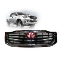 ราคา *แนะนำ* หน้ากระจัง Vigo Champ 2011 2012 2013 2014 แต่งตรงกลางสีดำขอบชุบโครเมียมโลโก้สีแดง (23642978916)