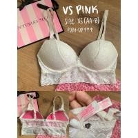 ราคา XS-S บราลูกไม้ PINK Victoria’s Secret มือสองของแท้ (8876498270)