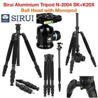 ราคา Sirui Aluminium Tripod : N-2004SK+K20X /Ball Head with Monopod ประกัน1ปี (26388732570)