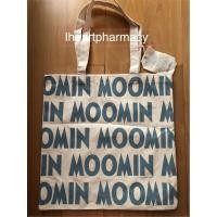 ราคา ถุงผ้ามูมิน Moomin Black Logo Tote Bag Ecobag Recycled Cotton ตัวอักษรสีฟ้า หิ้วเองจาก Finland ของแท้ % (4162485807)
