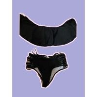 ราคา ฉลองเปิดร้าน ทูพีช ปาดไหล่สีดำ ชุดว่ายน้ำปาดไหล่ 2ส่วน XL สาวไซส์ใหญ่ (7518973681)