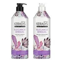 ราคา Kerasys Elegance & Sensual Perfumed Shampoo 600ml + Rinse 600ml Set (57754802131)