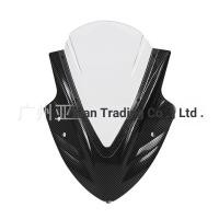 ราคา เหมาะสําหรับ Kawasaki NINJA300 NINJA400 กระจกดัดแปลงด้านหน้ากระจกคาร์บอน Texture (49101117026)