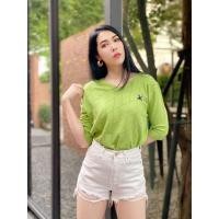 ราคา ไหมพรมทอลาย ปักนกCCผ้านิ่มมาก (5746291771)