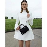 ราคา Charles&Keith ชาร์ลแอนด์คีธ กระเป๋าโท้ทผ้าซาตินทรงกล่อง - สีดำอะไหล่สีเงิน (54154351110)