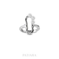 ราคา Patiara Marine Ship Ring with Pearl แหวนเงินแท้ชุบทองคำขาว ประดับมุก (28466724251)