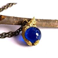 ราคา สร้อยพญานาคคาบแก้ว ลูกแก้วสีฟ้า เสริมบารมี โชคลาภ ร่ำรวย อยู่เย็นเป็นสุข naga necklace jewelry (43612003882)