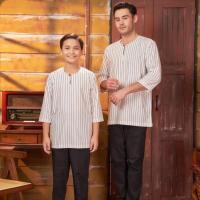 ราคา แถบขาว KURTA OFF BY HARRAZ.HQ || KURTA STRIPE OFF WHITE BY. HARRIZ.HQ (56551766110)