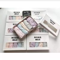 ราคา 5 ฟรีไซส์ มูจิ กางเกงผ้าฝ้ายภายใต้ 60 กก. เส้นใยไม้ไผ่ต้านเชื้อแบคทีเรีย 100% ขอบลูกไม้ริบร่อง ยืดสบาย รัก- ก9 (25046542947)