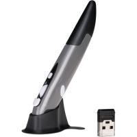 ราคา lychee Wireless Optical Pocket Pen Mouse, 2.4GHZ USB Wireless Optical Pen Mouse 800/1200/1600 DPI Adjustable Handwriting Mini Air Mice for PC Laptop Notebook Computer Mac (Grey) (52502801027)