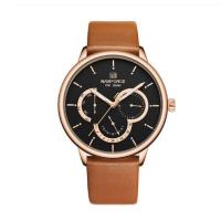 ราคา นาฬิกา naviforce watch แท้ รุ่น NF3011 สายหนัง สีโรสโกลด์ดำ RG/B/BN ฬิกาแฟชั่นสุดหรู สินค้าพร้อมส่งกดสั่งซื้อได้เลย (6610869679)