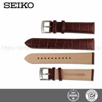 ราคา SEIKO สายหนังลูกวัว 20mm/22mm สีน้ําตาล/ดํา สายหนัง SEIKO (28443313289)