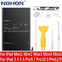 ราคา NOHON Tablet Battery For iPad Mini 5 4 3 2 1 iPad 6 5 4 3 Pro 9.7 10.5 12.9 inch Air Air2 Original Lithium Polymer Bater (21844669392)