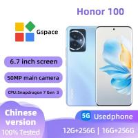 ราคา Honor 100 5G สมาร์ทโฟนหน้าจอเดิม 256GB ทุกสีสภาพดีโทรศัพท์มือสองต้นฉบับ (51302606093)