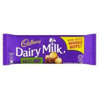 ราคา แนะนำ!! แคดเบอรี แดรี มิลค์ ช็อกโกแลตนมผสมเฮเซลนัต 100กรัม Cadbury Dairy Milk Milk Chocolate with Hazelnuts 100g (5393808749)