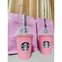 ราคา แก้วน้ำ Starbuck x Blackpink Reuseable cup Limited ถุง + หลอด งานแท้ (23875632518)