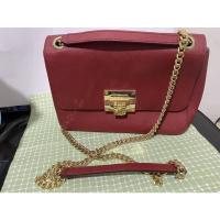 ราคา กระเป๋าสะพาย สีแดงเบอร์กันดี MICHAEL KORS มือสอง สวยมาก (22816385394)