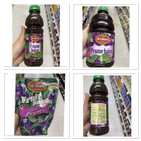 ราคา น้ำลูกพรุน 100% ตรา เดล มอนเต้ 473 Ml. Del Monte Prune Juice / ลูกพรุน อบแห้ง ตรา เดล มอนเต้ 283 G. Dried Prunes (18827538357)