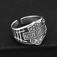 ราคา ใหม่ Punk Harley Davidson Championship Ring, Vintage Cool & Stylish Men Ring 雷 เงินแหวน D11 (40226718720)