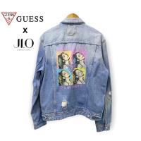 ราคา เสื้อยีนส์ Guess x JLO denim Jacket ไซส์L-XL ของแท้ (10270423193)
