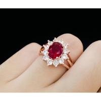 ราคา #แหวนนาคพลอยแดงโกเมนล้อมเพชร (25325939540)