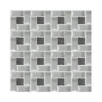 ราคา [พร้อมส่ง] HomeDoDee โมเสคแก้ว 30X30 ซม. เมทัล ซิลเวอร์ โมเสค กระเบื้องโมเสค โมเสคแก้ว (10436291711)