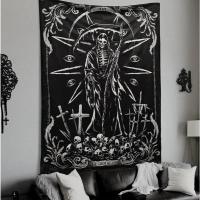 ราคา ผ้าพื้นหลังโกธิคสีเข้ม, ผ้าตกแต่งผนังวงโลหะ, พรมตกแต่งแนวเลือดปีศาจ, วอลล์เปเปอร์ร้านสักหิน (51303504832)