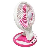 ราคา พัดลมไฟฉายแบบชาร์จไฟได้ JR-5580 Portable LED Light with Mini Fan (1654081919)