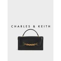 ราคา CHARLES & KEITH แท้จาก Shop ไทย ♥️ Heirloom Chain-Link Long Wallet - Olive รหัสสินค้า CK6-10701130_XS (11083686871)