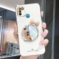 ราคา เคส Infinix Smart 5 Hot 10 Lite X657 X657B X657C หรูหรา มุก โบว์ กระจกแต่งหน้า ชุบ ซิลิโคน เคสโทรศัพท์ นิ่ม Infinix Smart 5 Hot 10 Lite X657 X657B X657C (25464513240)