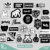 ราคา STONE ISLAND ADIDAS 28ชิ้นสีดําและสีขาวความงามยี่ห้อสติกเกอร์แพ็ค || หมวกกันน็อคสติ๊กเกอร์กรณี แรงม้า แล็ปท็อปมารดาอาดิดาสเกาะหิน (44327679195)