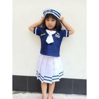 ราคา (pp)ชุดกะลาสีทหารเรือเด็กหญิง ชุดกะลาสีเรือ ชุดอาชีพเด็ก (13544368344)