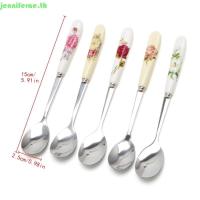 ราคา เจนนิเฟรา 1ชิ้นช้อนกาแฟที่มีเซรามิกจับขนมผงกาแฟทํากวน (27085516661)