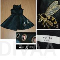 ราคา เดรสสั้นสีดำ งานป้าย So-ju (s) ผ้าดีมากก ทรงสวย ดีเทลผึ้ง น่ารักมากค่ะ (3157689351)