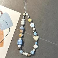 ราคา สร้อยข้อมือดาวยิ้มน่ารักโทรศัพท์มือถือจี้ทํามือลูกปัดโซ่โทรศัพท์มือถือ (51802835290)