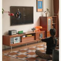 ราคา ยุคไม้เนื้อแข็งทีวีนอร์ดิกประตูบานเลื่อนตู้เก็บของห้องนั่งเล่นที่เรียบง่ายในครัวเรือนตั้งพื้นทีวีแท็กซี่ (55204140941)