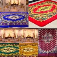 ราคา พรมปูพื้น ลายหลุยส์ (170*220cm.)สุดถูก มี5สีให้เลือก น้ำเงิน แดง ทอง เขียว เลือดหมู (12830826909)