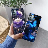 ราคา Shiny Blue Butterfly สําหรับ Nokia G10 G20 G11 G21 6.3 กรณีดอกไม้แมวน่ารักสุนัขซิลิโคนนุ่มฝาครอบสําหรับ Nokia G10 G20 หินอ่อนกันกระแทก Protector โปร่งใสเคสโทรศัพท์ (26573684204)
